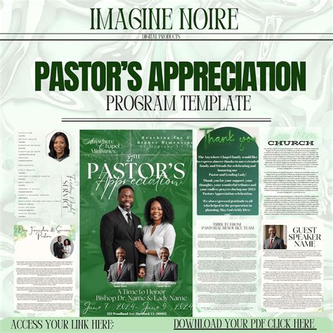 sample papers for pastors appreciation program PDF