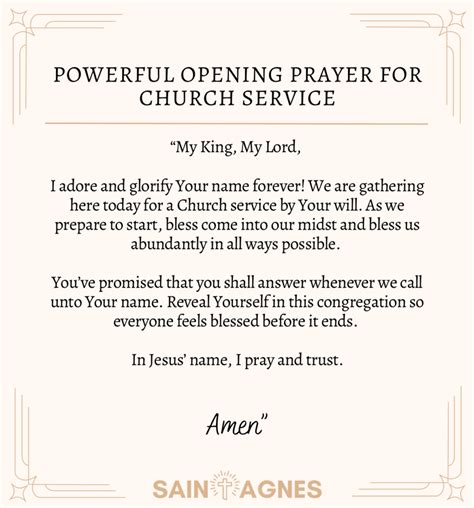 sample prayer for church service pdf Kindle Editon
