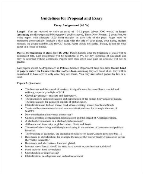 sample proposal essay examples Epub