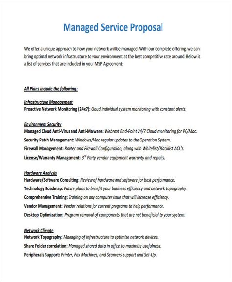 sample service proposal pdf Epub