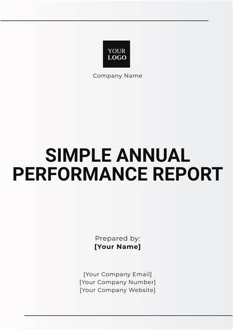 sample template for basic annual report Doc