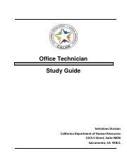 sample test california state office technician Reader