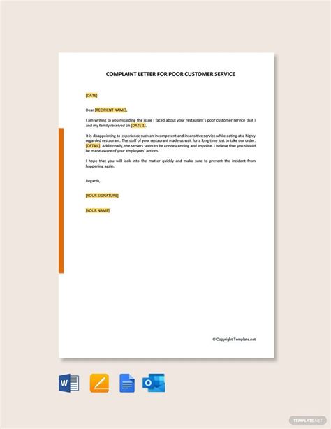 sample warning letter poor customer service pdf PDF