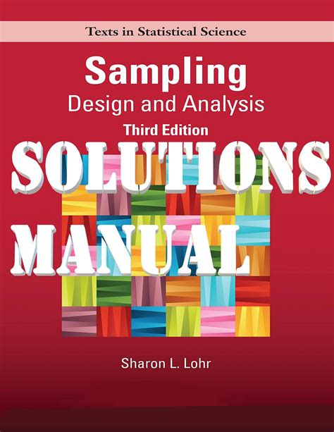 sampling design and analysis lohr solution manual Doc