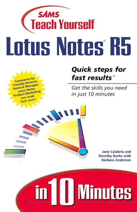 sams teach yourself lotus notes 5 in 10 minutes Kindle Editon