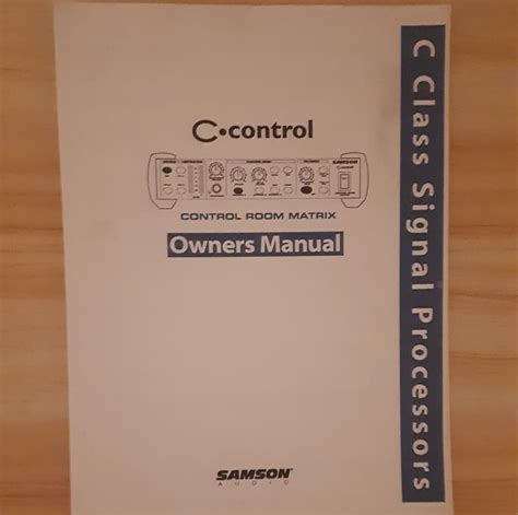 samson c control manual Epub