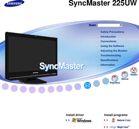 samsung 225uw monitors owners manual PDF