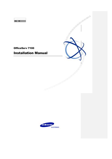 samsung 7100 installation manual Doc