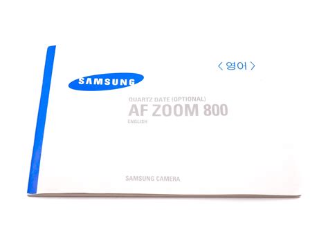 samsung af zoom 800 instruction manual PDF