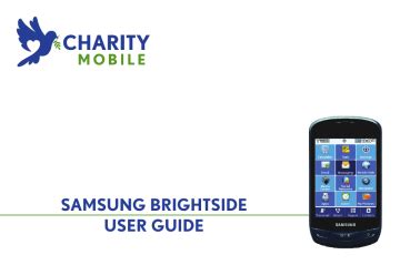 samsung brightside users manual Doc
