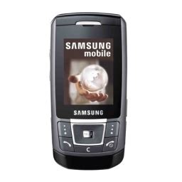 samsung d900i user guide Reader