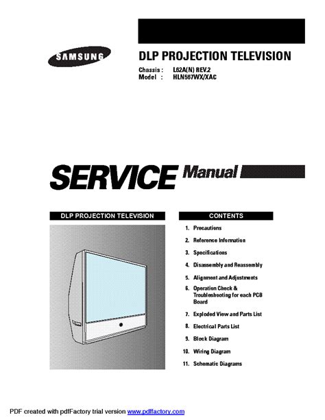 samsung dlp troubleshooting manual Kindle Editon