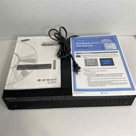 samsung dvd recorder and vcr dvd vr357 manual Reader