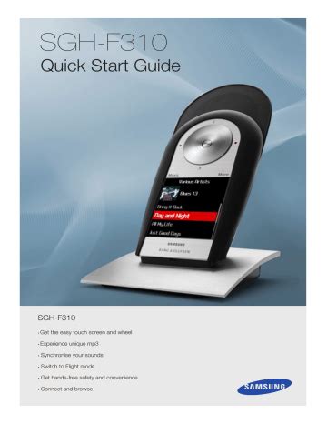 samsung f310 quick start manual Reader