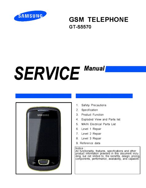 samsung galaxy gts5570 manual Kindle Editon