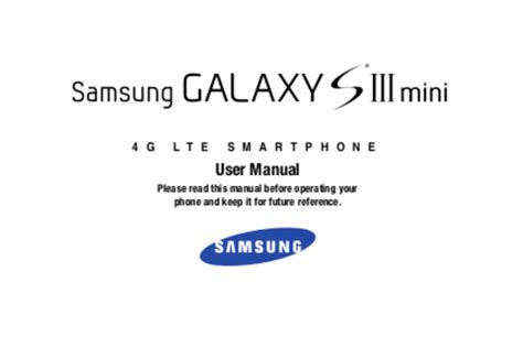 samsung galaxy s3 mini specs and ebooks manual PDF