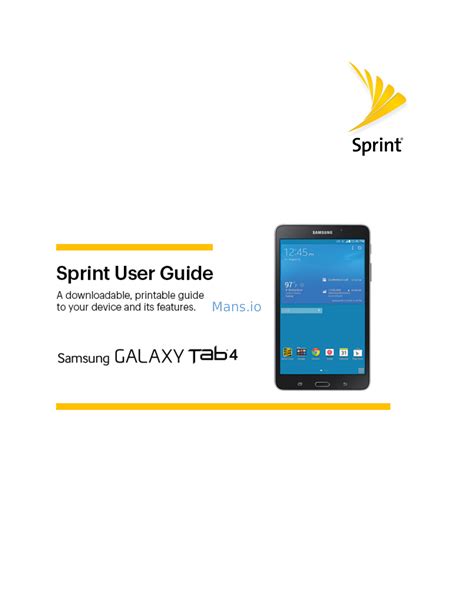 samsung galaxy tab manual sprint PDF