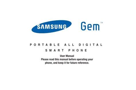 samsung gem user guide Reader