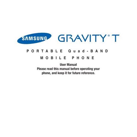 samsung gravity user manual pdf Reader