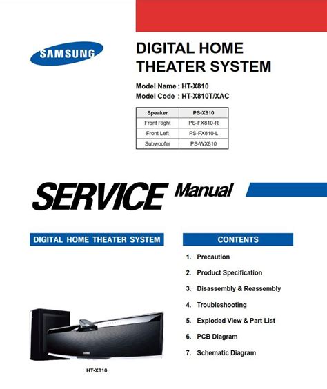 samsung hcm4216w service manual home theatre PDF