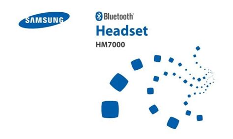 samsung hm7000 bluetooth headset user manual Reader