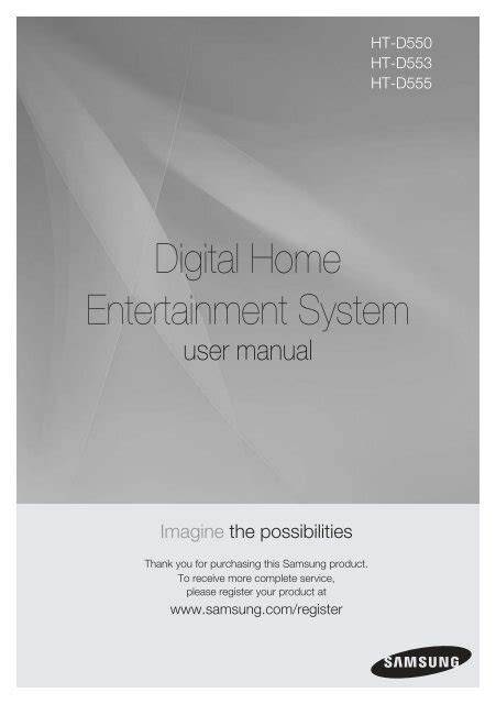 samsung ht d550 user manual Doc