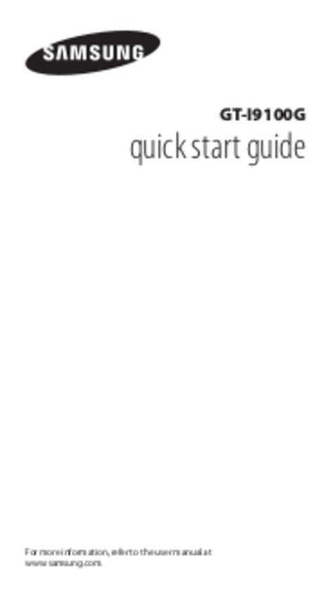 samsung i9100 user manual Reader