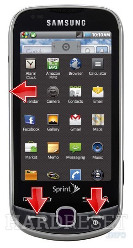 samsung intercept manual reset Kindle Editon