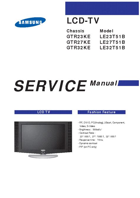 samsung lcd service manual Reader