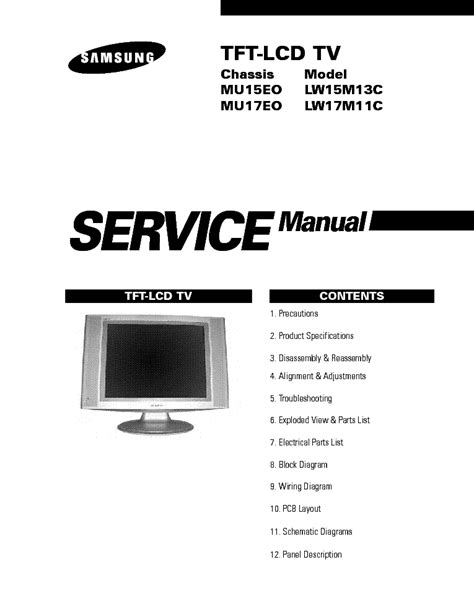 samsung lw15e13c tvs owners manual Reader