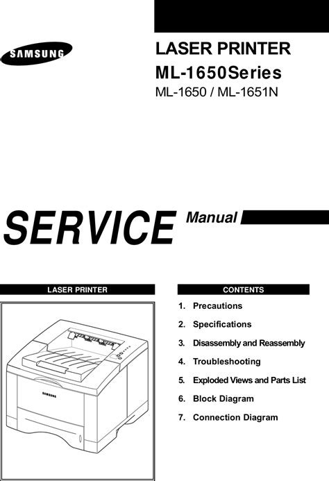 samsung ml 1651n printers owners manual PDF