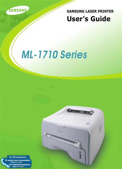 samsung ml 1710p printers owners manual Reader