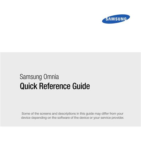 samsung omnia sgh i900 service manual Doc