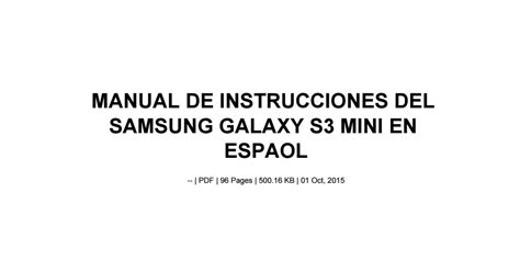 samsung s3 manual espaol Epub