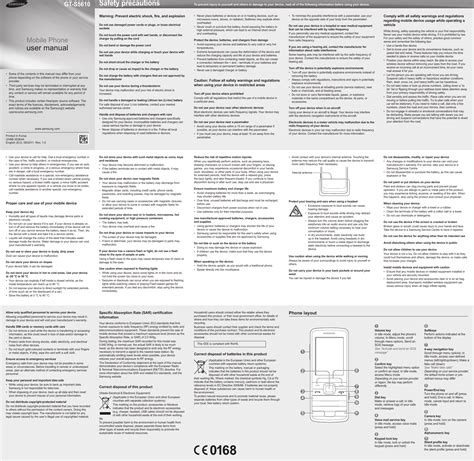 samsung s5610 users guide Reader