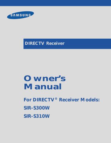 samsung satellite receiver owners manual PDF