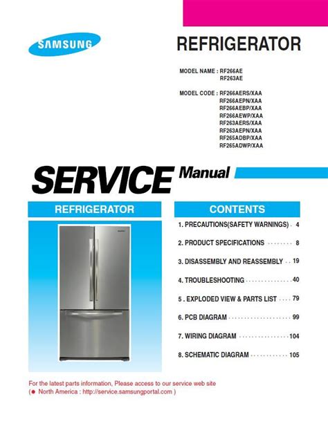 samsung service manual refrigerator PDF