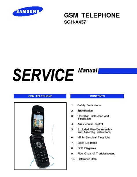 samsung sgh a437 cell phones accessory owners manual PDF