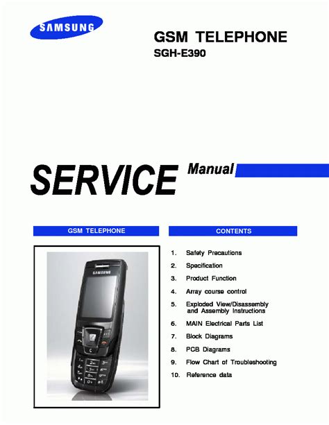 samsung sgh e390 cell phones accessory owners manual Doc