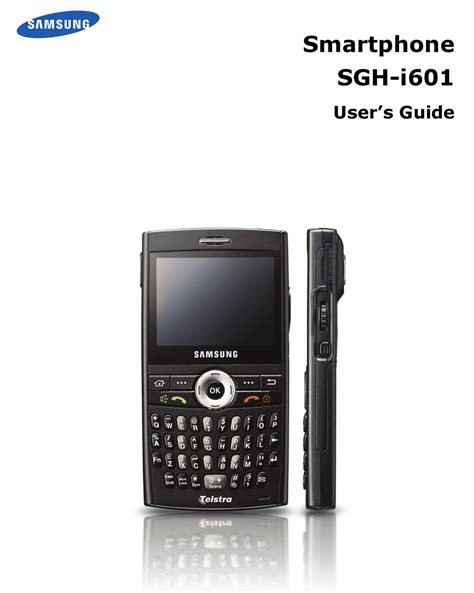 samsung sgh i601 cell phones owners manual Reader