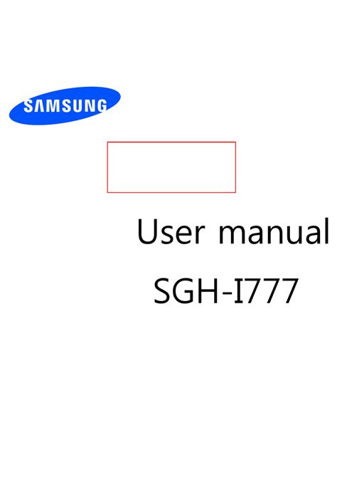 samsung sgh i777 manual PDF