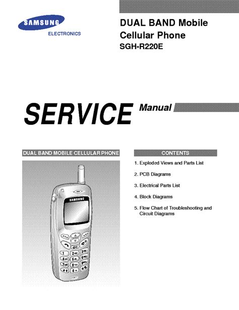 samsung sgh r220e cell phones owners manual Epub