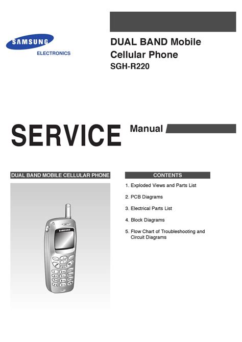 samsung sgh r220ga cell phones owners manual Reader