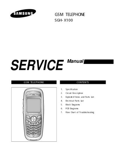 samsung sgh x100iba cell phones owners manual Kindle Editon