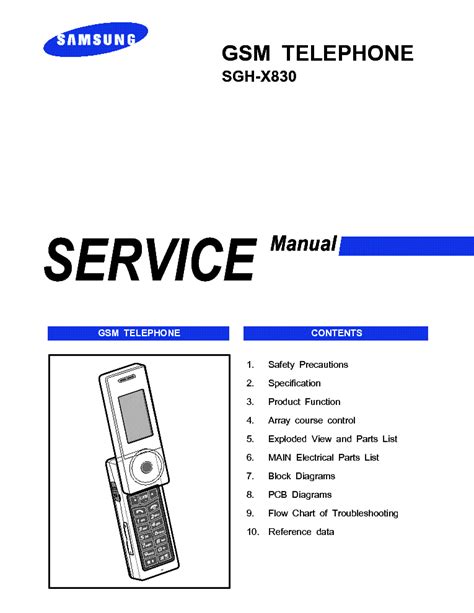 samsung sgh x830 manual Reader