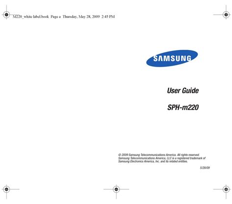 samsung sph m220 cell phones owners manual Reader