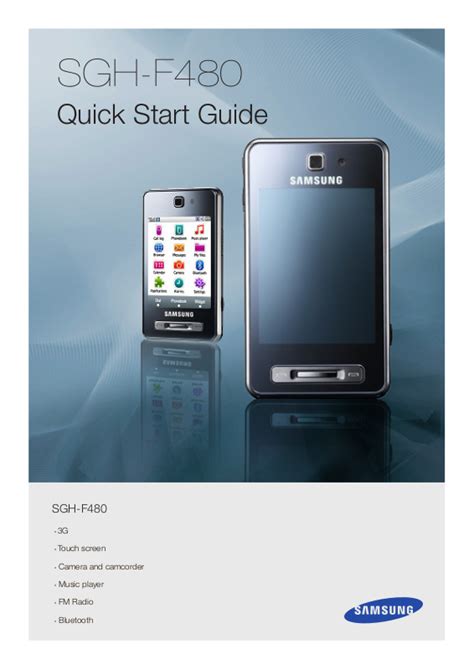 samsung tocco f480 user manual PDF