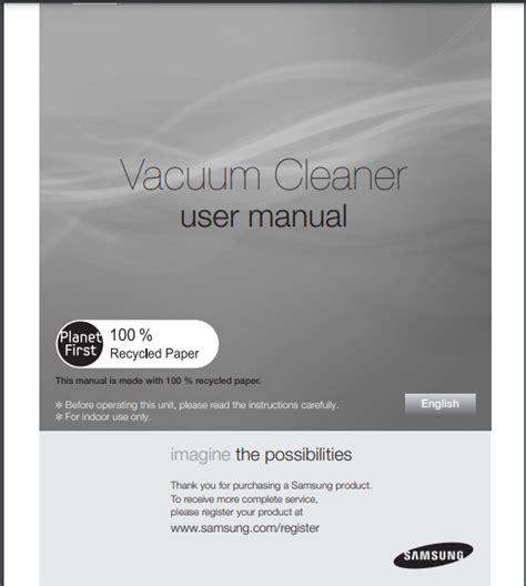samsung vcc88p0h1b vacuums owners manual Epub