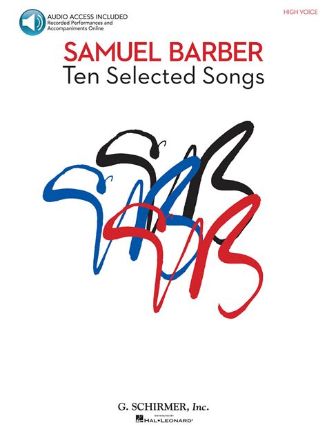 samuel barber 10 selected songs high voice book or audio Epub