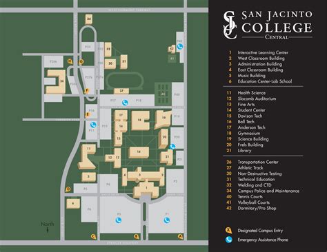 san jac campus map
